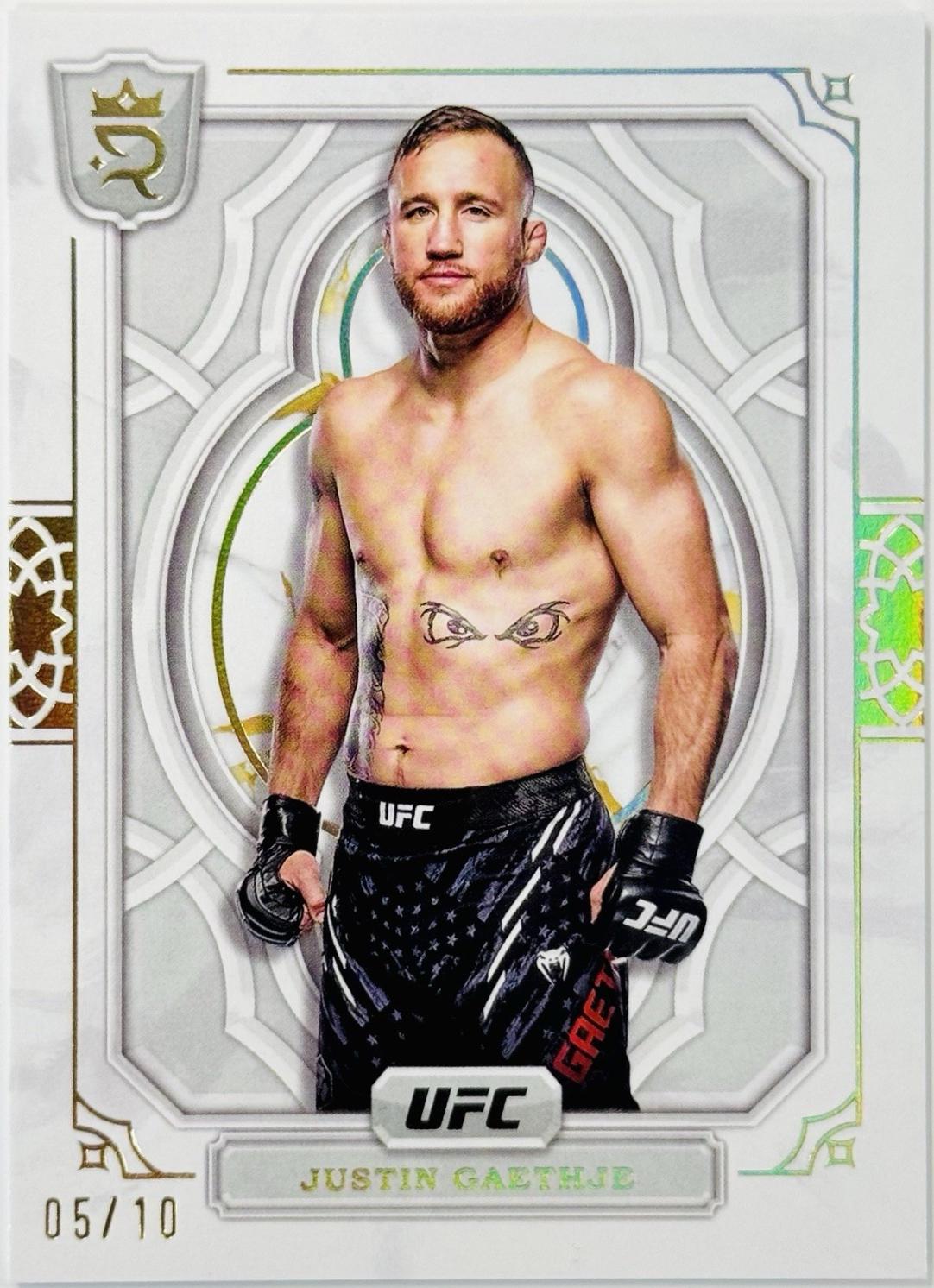 Justin Gaethje 2024 Topps Royalty UFC Base #76 Gold