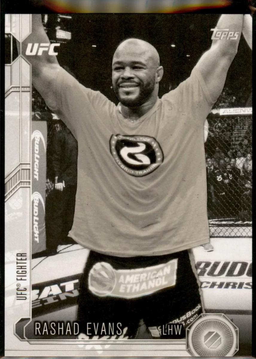 Rashad Evans 2015 Topps UFC Chronicles Base #28 Black and White