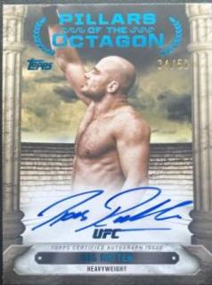 Bas Rutten 2024 Topps Knockout UFC Pillars of the Octagon Autographs #PTG-BRN Blue