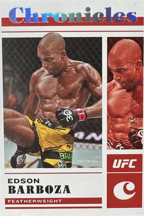 Edson Barboza 2023 Panini Chronicles UFC Base Chronicles #12 Silver