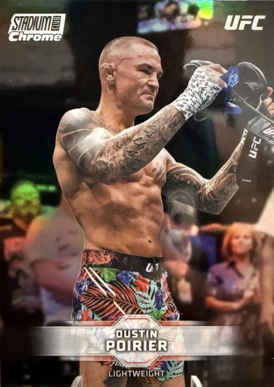 Dustin Poirier 2026 Topps Stadium Club UFC Chrome Base #CB-27 Refractor