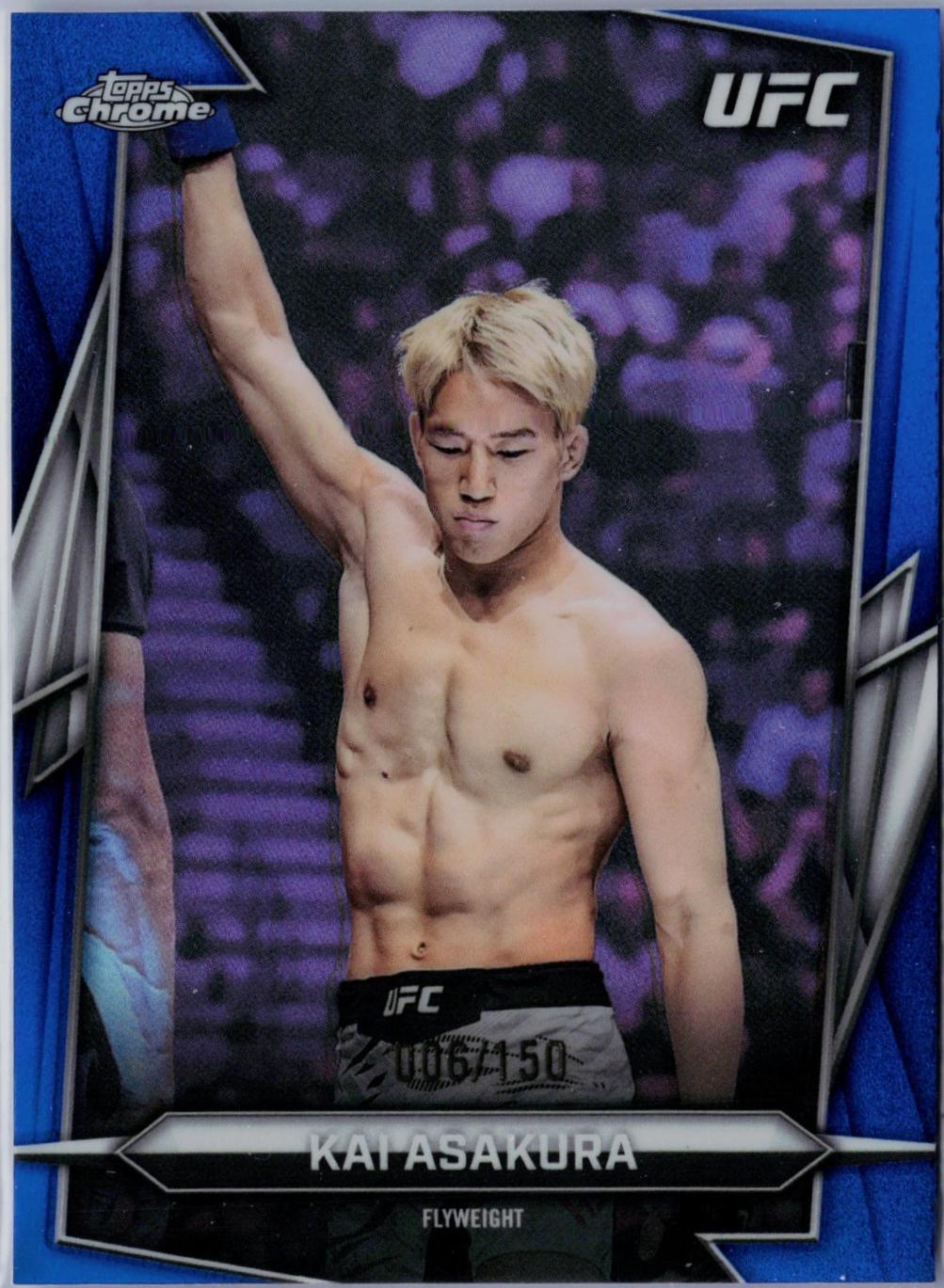 Kai Asakura 2026 Topps Chrome UFC Base #26 Blue Refractor