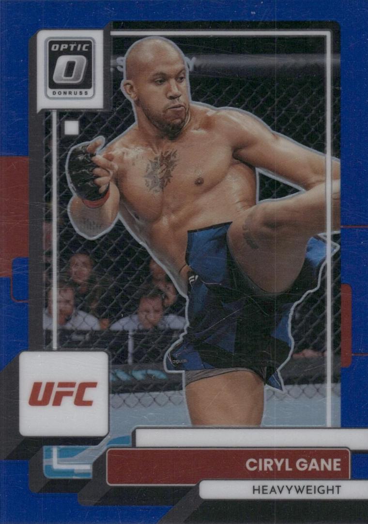 Ciryl Gane 2023 Panini Donruss Optic UFC Base #95 Blue
