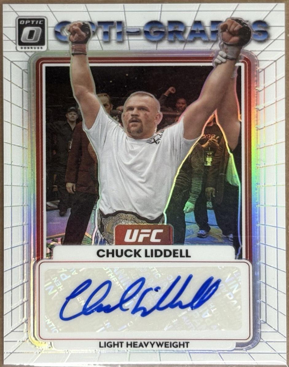 Chuck Liddell 2023 Panini Donruss Optic UFC Opti-Graphs #8 Autograph