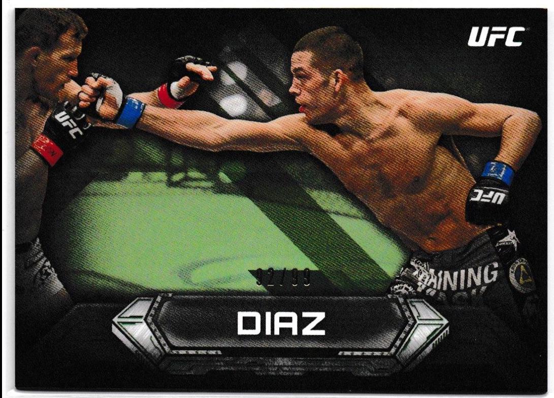 Nate Diaz 2014 Topps UFC Knockout Base #29 Green