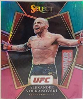 Alexander Volkanovski 2022 Panini Select UFC Premier Level #111 Teal and Pink