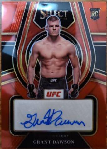 Grant Dawson 2022 Panini Select UFC Rookie Signatures #8 Red
