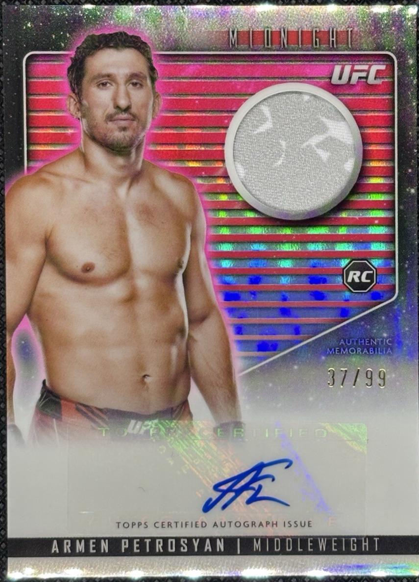 Armen Petrosyan 2024 Topps Midnight UFC Relic Autographs #RCA-APN Twilight