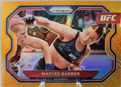 Maycee Barber 2021 Panini Prizm UFC Base #163 Orange