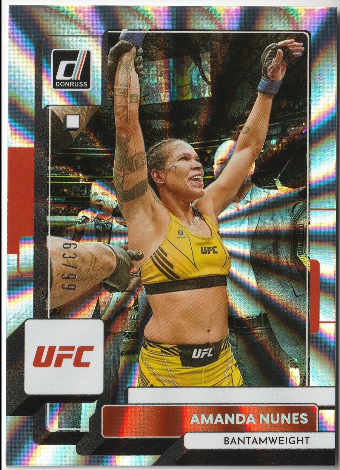 Amanda Nunes 2023 Panini Donruss UFC Base #146 Laser