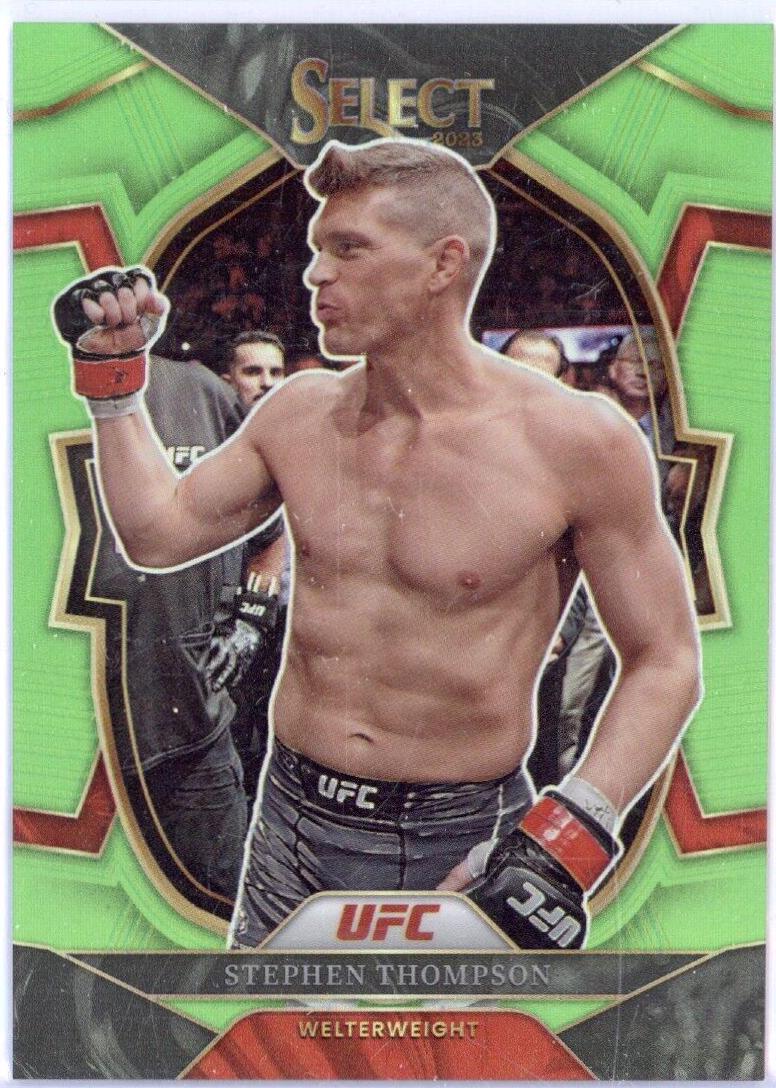 Stephen Thompson 2023 Panini Select UFC Concourse #33 Neon Green
