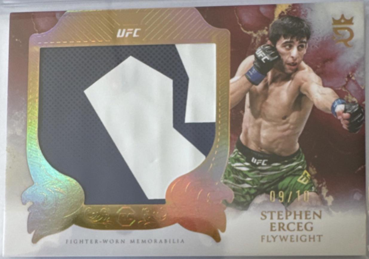 Stephen Erceg 2025 Topps Royalty UFC Rookie Jumbo Relics #RJR-SE Gold