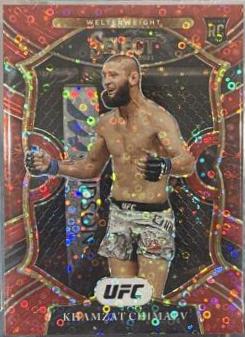 Khamzat Chimaev 2021 Panini Select UFC Concourse #57 Red Disco