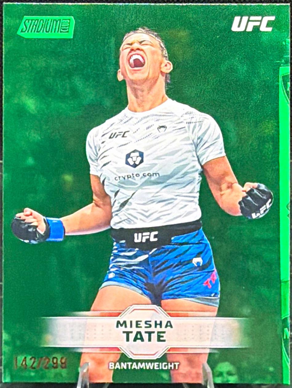 Miesha Tate 2026 Topps Stadium Club UFC Base #117 Green