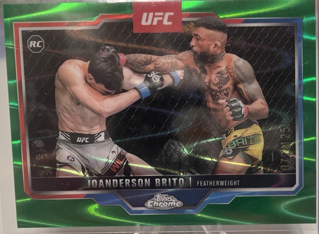 Joanderson Brito 2025 Topps Chrome UFC Base #176 Green Wave