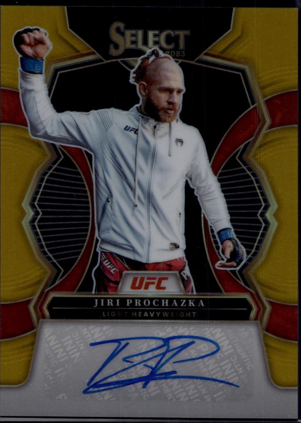 Jiri Prochazka 2023 Panini Select UFC Signatures #17 Gold