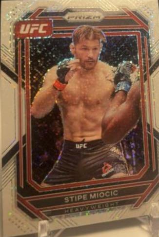 Stipe Miocic 2023 Panini Prizm UFC Base #196 White Sparkle
