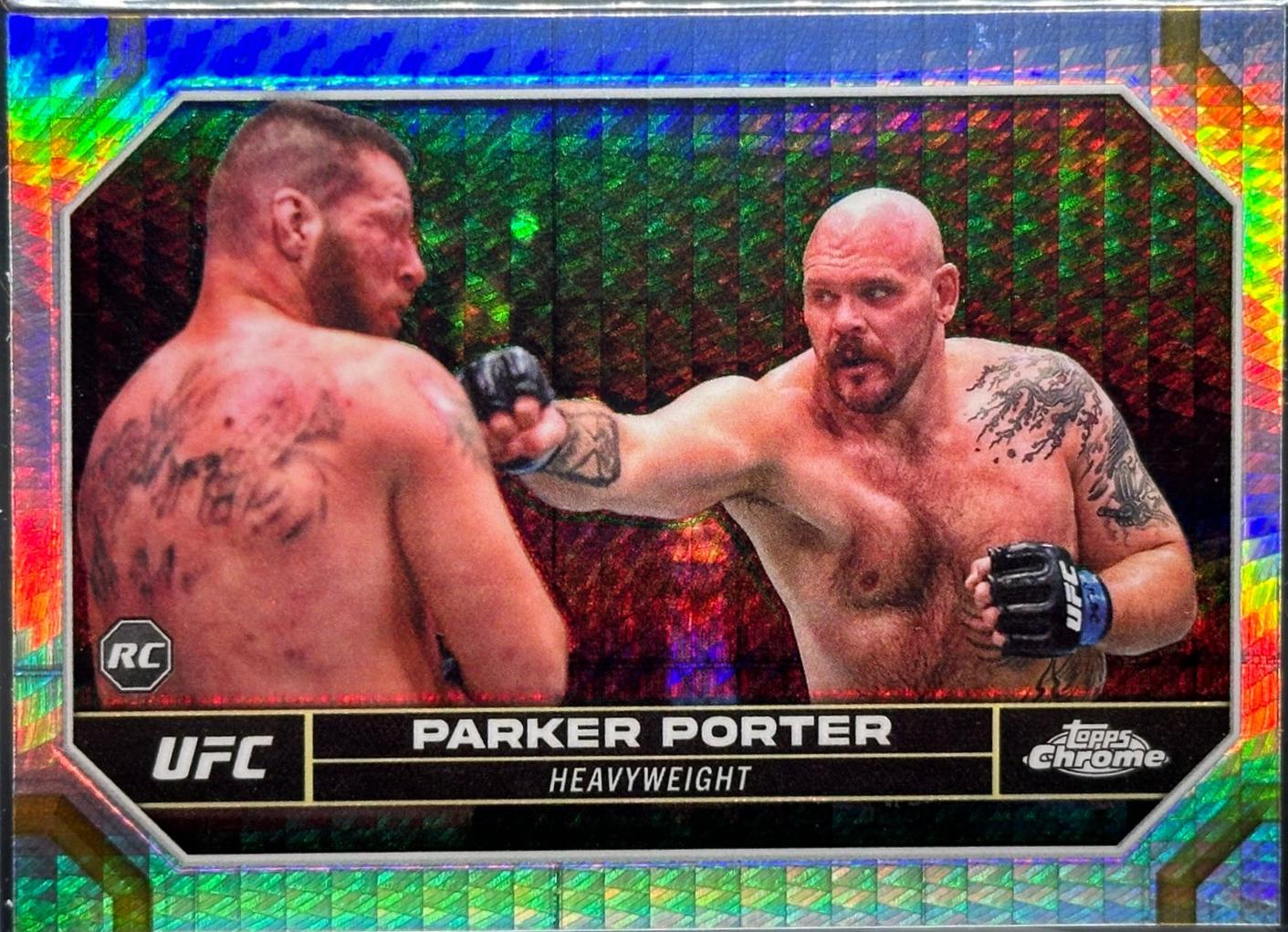 Parker Porter 2024 Topps Chrome UFC Base #142 Prism Refractor