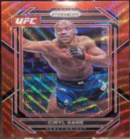 Ciryl Gane 2023 Panini Prizm UFC Base #115 Ruby Wave