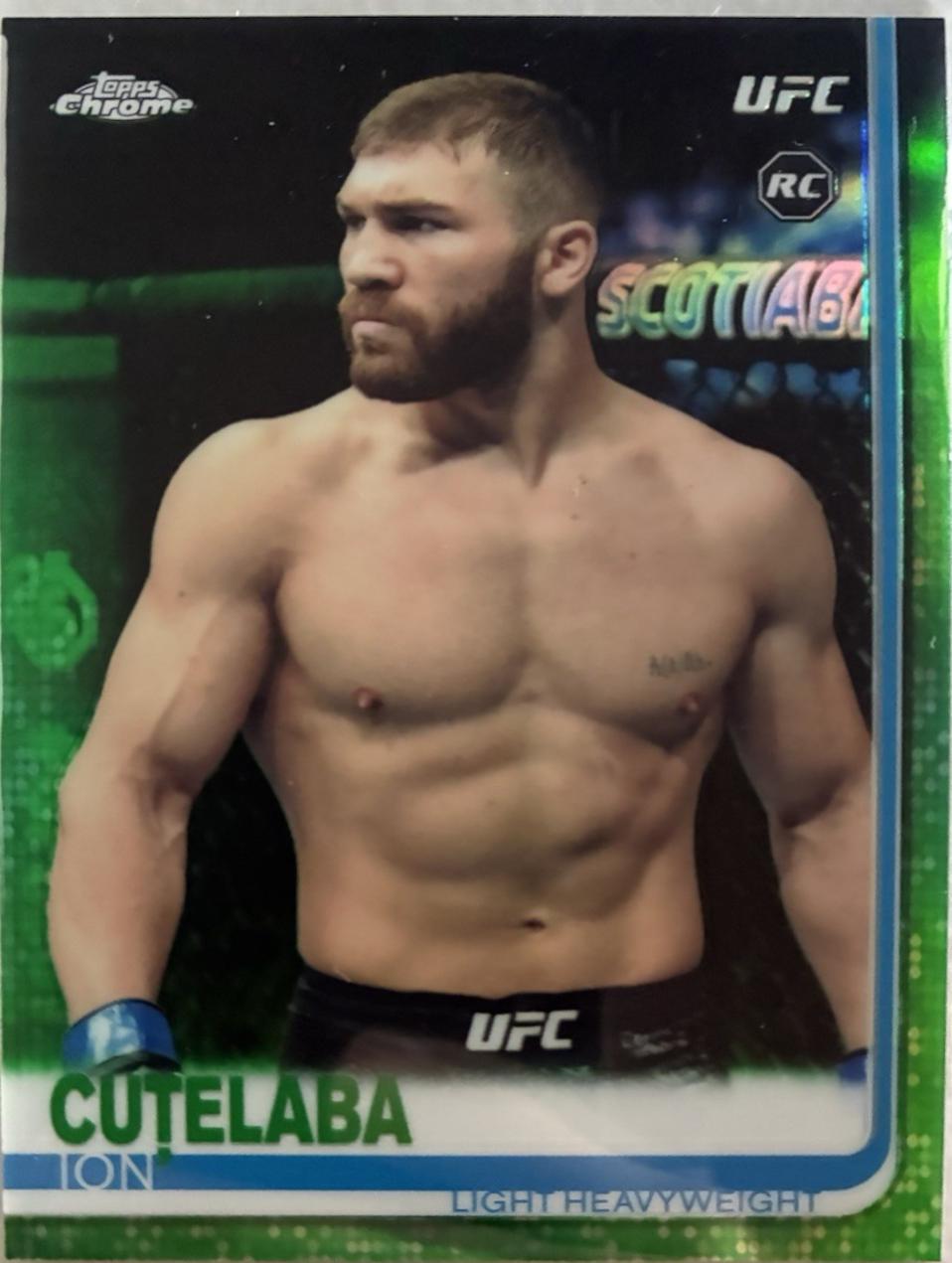 Ion Cuțelaba 2019 Topps Chrome UFC Base #77 Green
