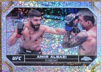 Amir Albazi 2024 Topps Chrome UFC Base #16 Speckle Refractor