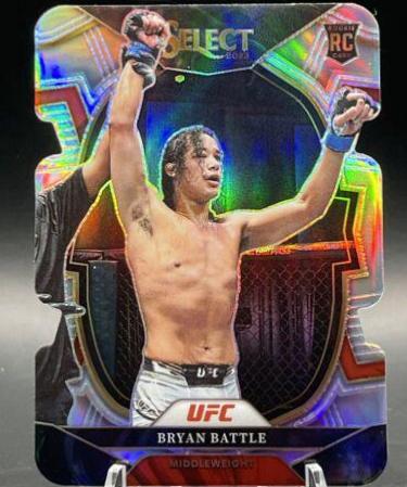Bryan Battle 2023 Panini Select UFC Mezzanine #349 Silver Die Cut