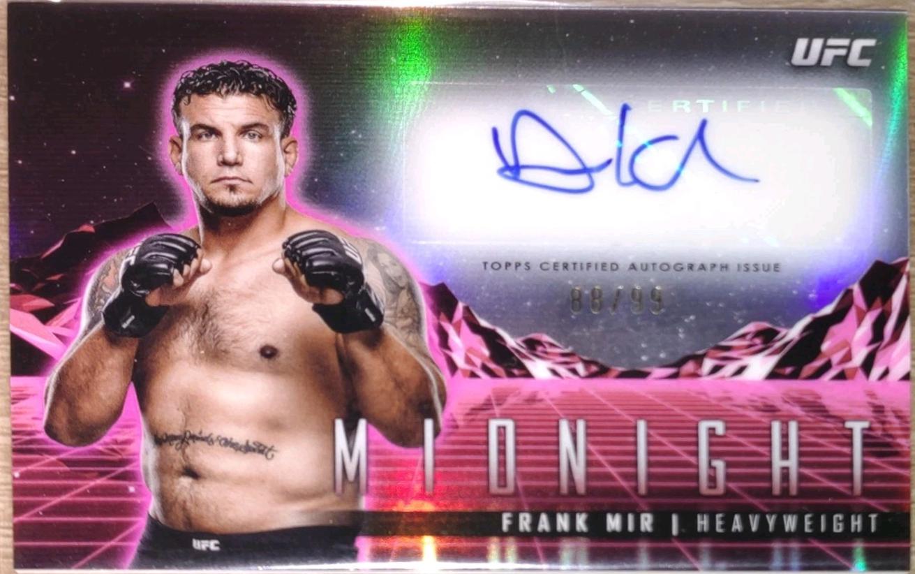Frank Mir 2024 Topps Midnight UFC Horizon Signatures #HS-FMR Twilight