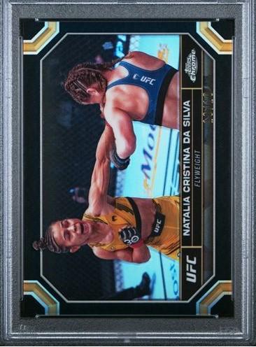 Natalia Silva 2024 Topps Chrome UFC Base #146 Black Refractor