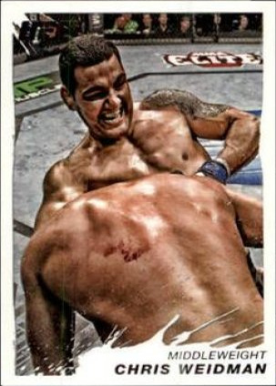 Chris Weidman 2011 Topps UFC Moment of Truth Base #35 Ruby