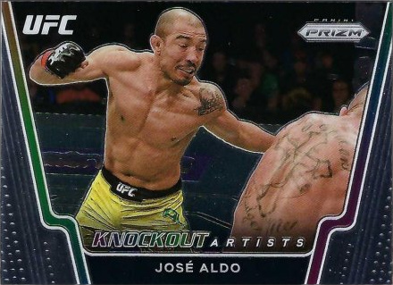 José Aldo 2021 Panini Prizm UFC Knockout Artists #8 Black