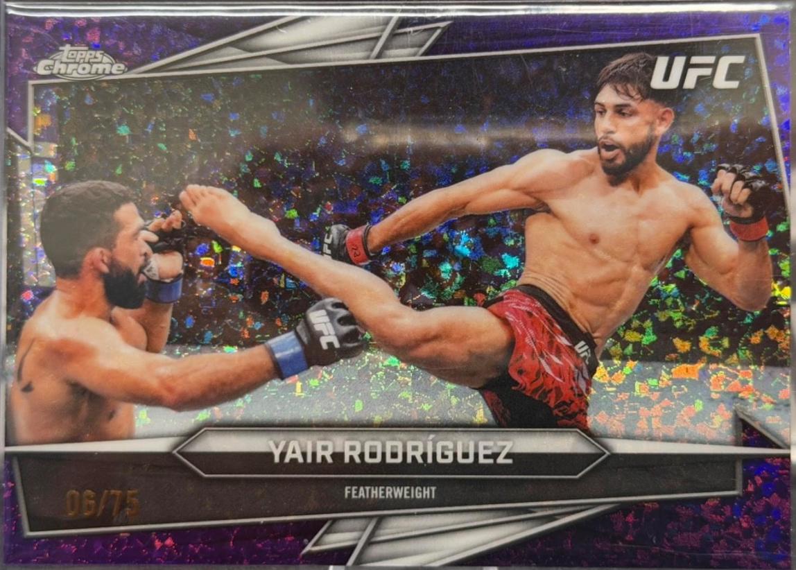 Yair Rodríguez 2026 Topps Chrome UFC Base #153 Sonar Refractor