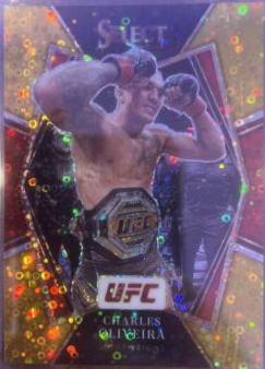 Charles Oliveira 2022 Panini Select UFC Premier Level #141 Gold Disco