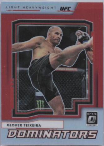 Glover Teixeira 2022 Panini Donruss Optic UFC Dominators #18 Red