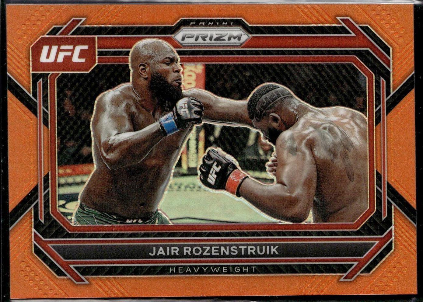 Jairzinho Rozenstruik 2023 Panini Prizm UFC Base #4 Orange