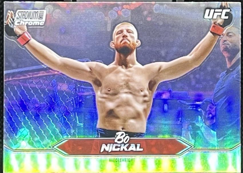 Bo Nickal 2025 Topps Stadium Club UFC Base Chrome #C-83 Refractor