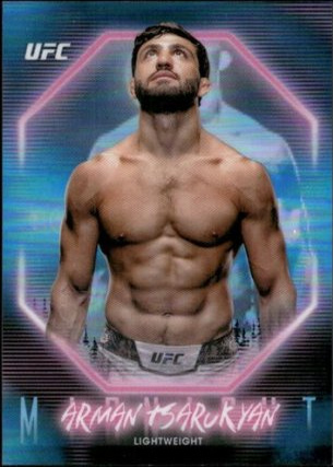 Arman Tsarukyan 2025 Topps Midnight UFC Base #57 Black Light