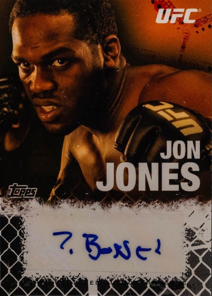 Jon Jones 2010 Topps UFC Fighter and Personalities Autographs #FA-JJ Onyx