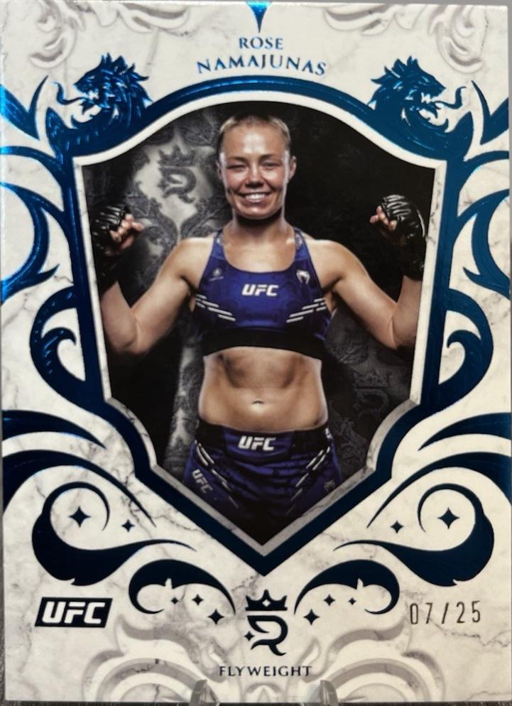 Rose Namajunas 2025 Topps Royalty UFC Base #95 Blue
