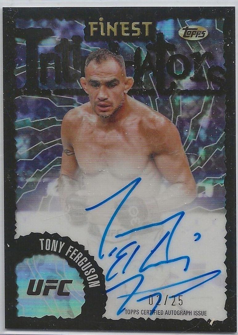 Tony Ferguson 2024 Topps Finest UFC Intimidators Autographs #IA-TFN Black Refractor