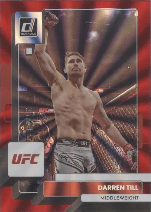 Darren Till 2023 Panini Donruss UFC Base #100 Red Laser