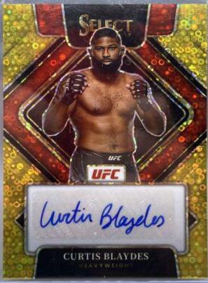 Curtis Blaydes 2022 Panini Select UFC Signatures #30 Gold Disco