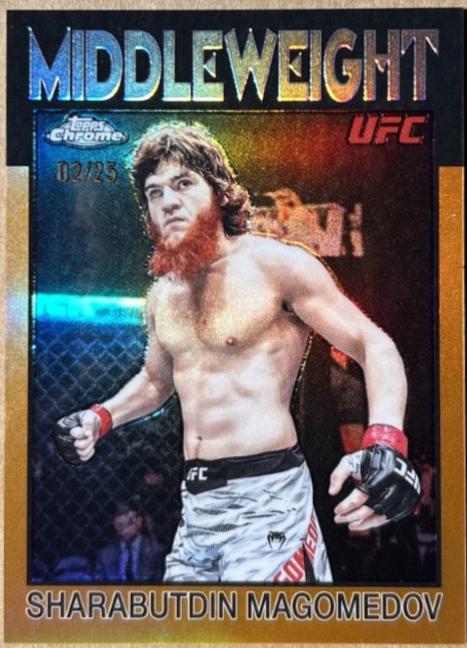 Shara Magomedov 2026 Topps Chrome UFC 1986 Topps #86-13 Orange Refractor