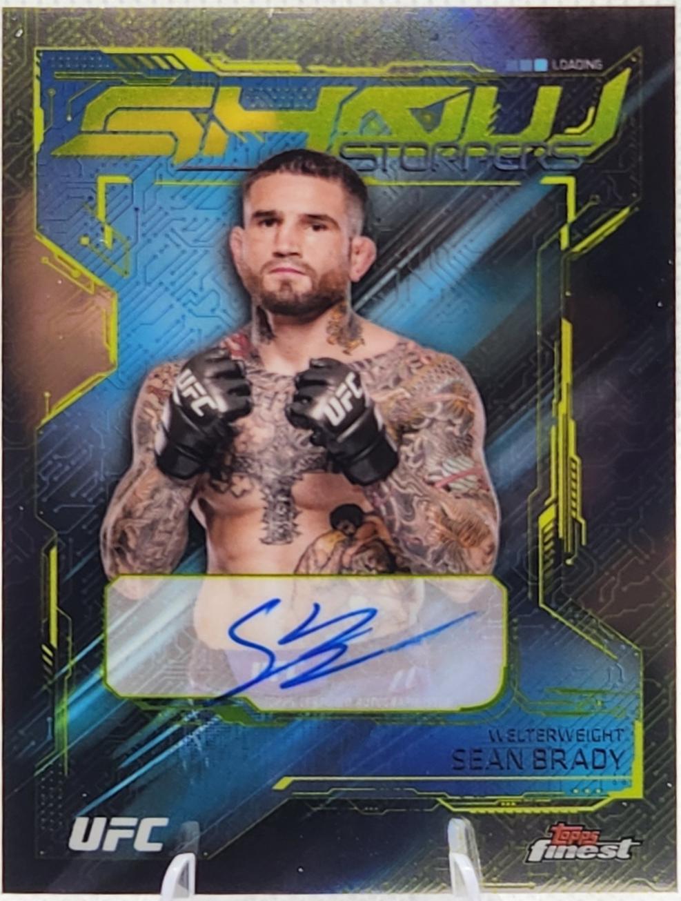 Sean Brady 2025 Topps Finest UFC Showstopper Autographs #SSA-SB Refractor