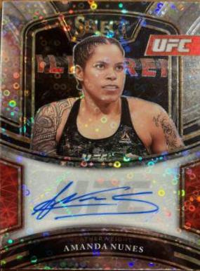Amanda Nunes 2021 Panini Select UFC Signatures #16 Disco Prizms