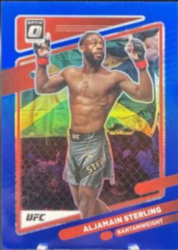 Aljamain Sterling 2022 Panini Donruss Optic UFC Base #64 Blue
