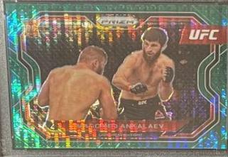 Magomed Ankalaev 2021 Panini Prizm UFC Base #123 Green Pulsar