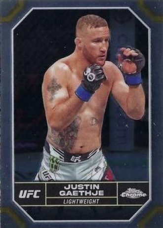 Justin Gaethje 2024 Topps Chrome UFC Base #104 Superfractor