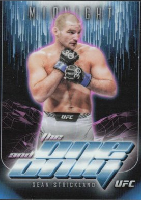 Sean Strickland 2024 Topps Midnight UFC The One and Only #TO-25 Midnight
