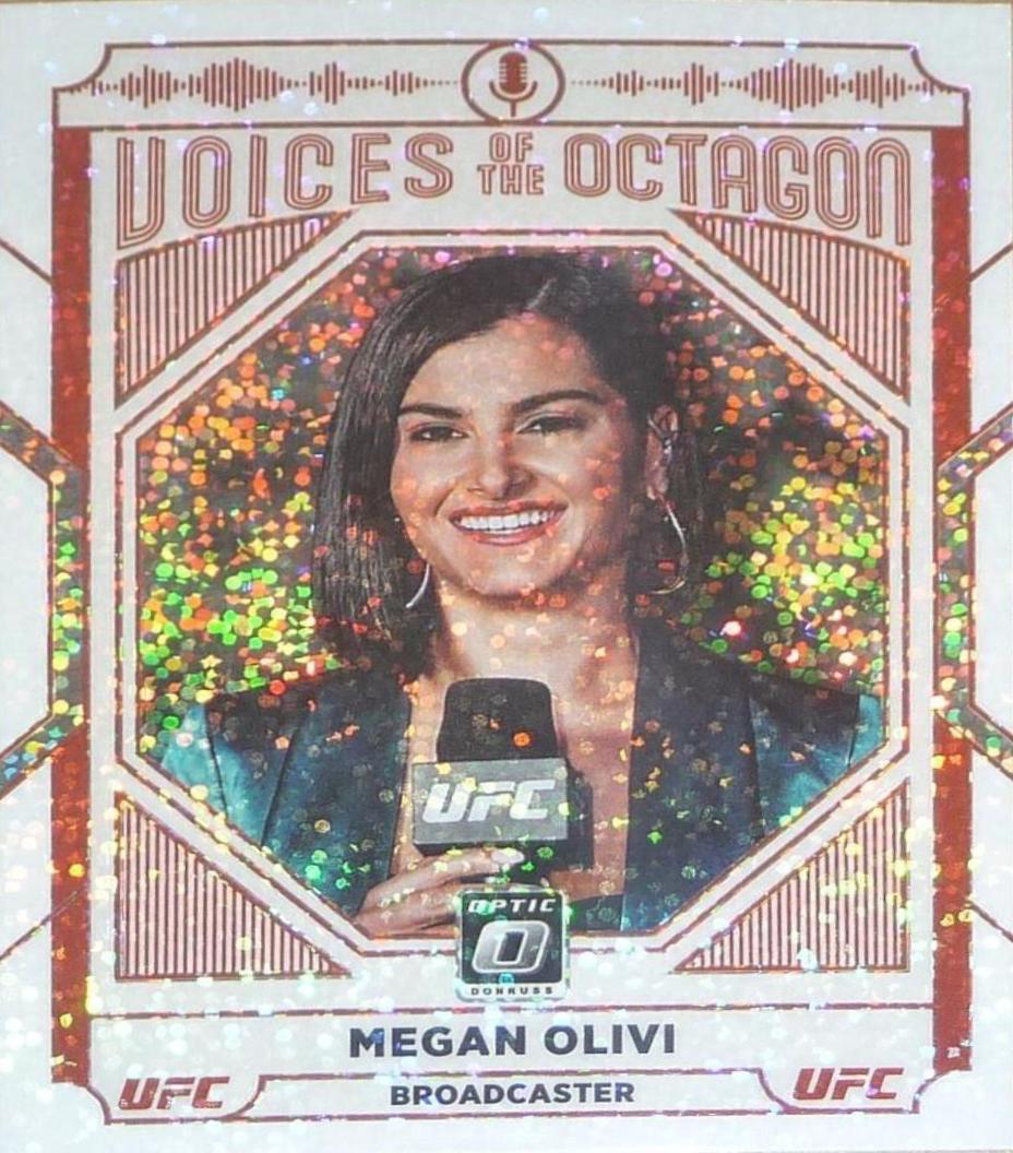 Megan Olivi 2022 Panini Donruss Optic UFC Base #123 White Sparkle