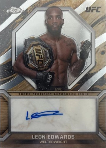 Leon Edwards 2024 Topps Chrome UFC Marks of Champions #MOC-LED Superfractor